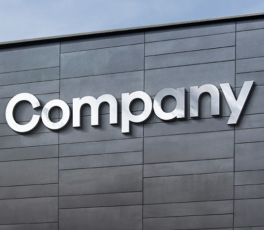 steel signage