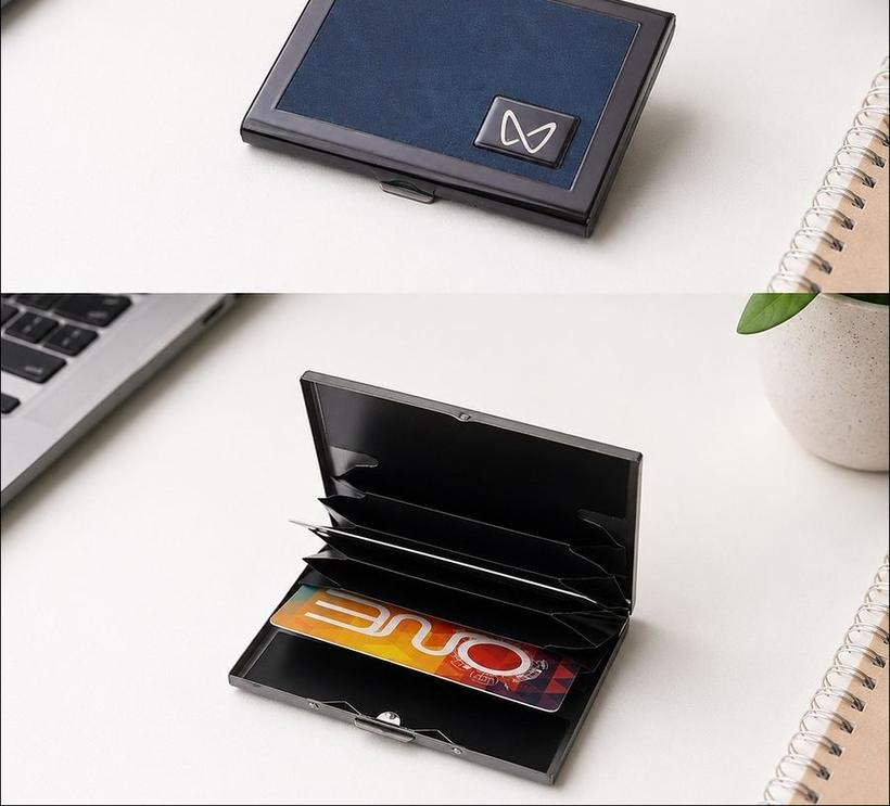 Gunmetal Frame Card Holder