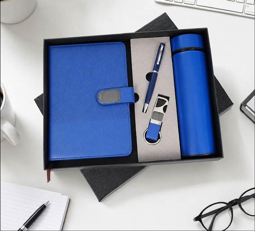 4-in-1 Notebook, Bottle & Roller Pen Set