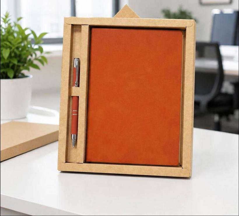2-in-1 Notebook & Pen in Kraft Box
