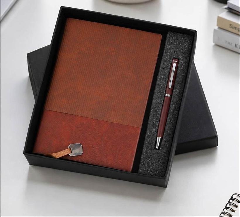 2-in-1 Two-Tone Notebook & Pen Set