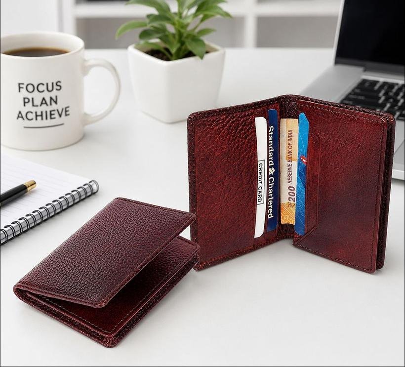 Glossy Vertical Card Wallet