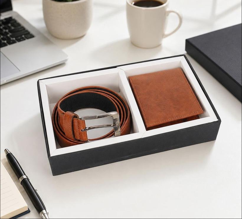 Wallet & Belt Gift Set