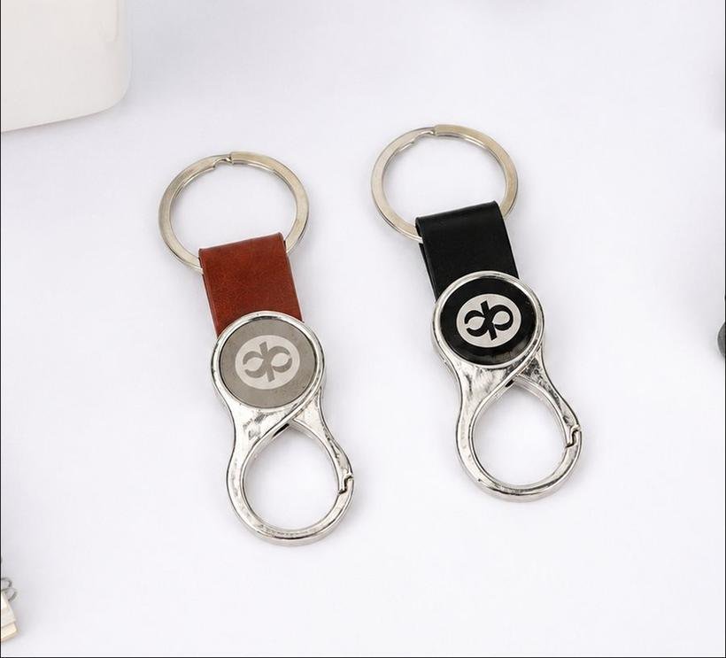 Round Medallion Bottle-Opener Keychain