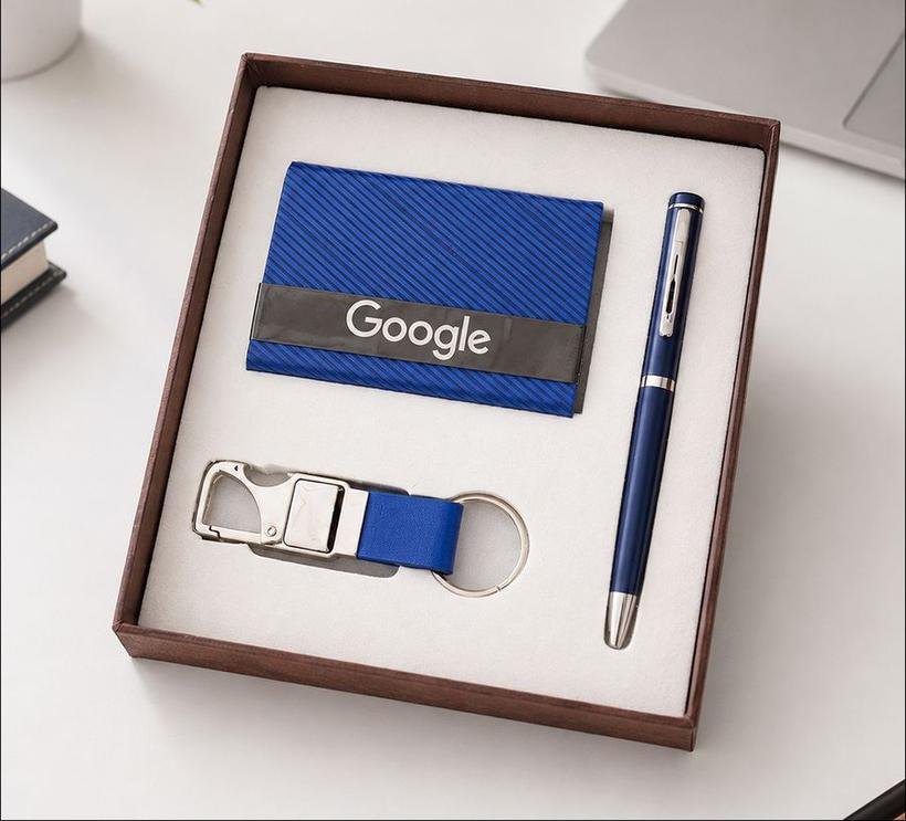 3-in-1 Textured Card Holder Gift Set