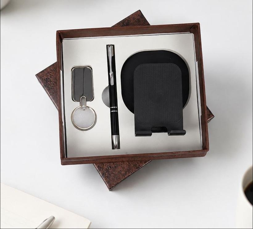 3-in-1 Mobile Stand, Keychain & Pen Set