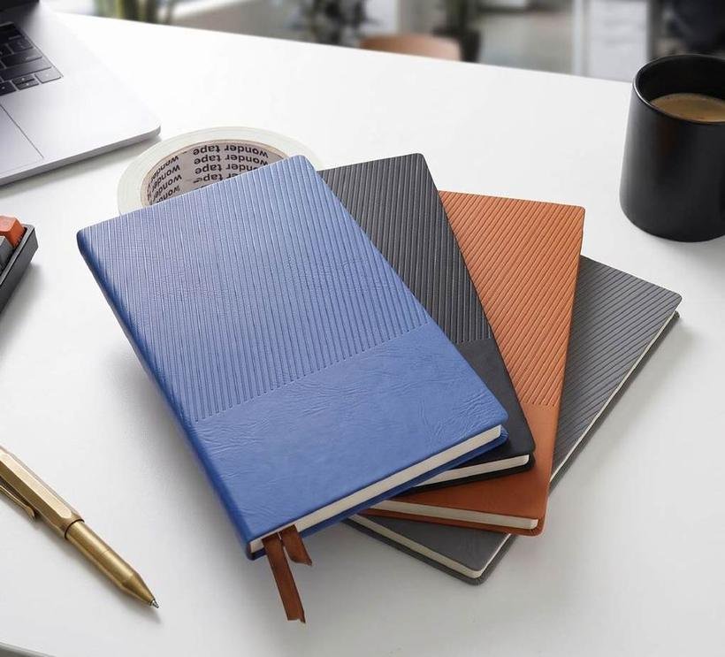 Ribbed Two-Tone Notebook
