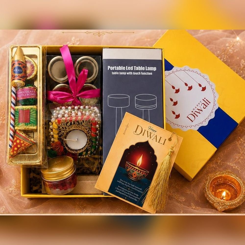 LED Table Lamp Diwali Hamper